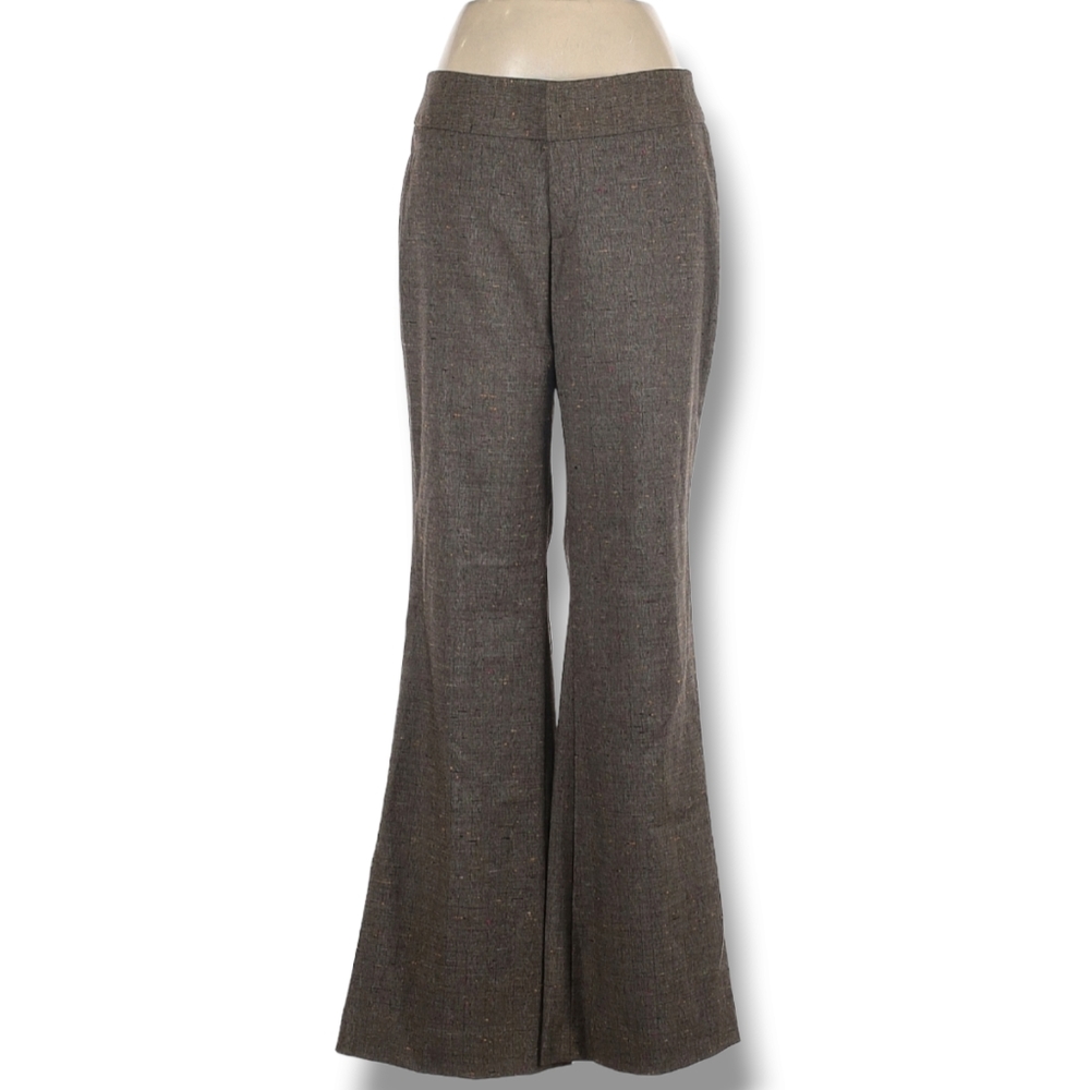 Chaiken Dress Pants Size 6 Flare Leg Brown Multi-Color Academia Office Work‎